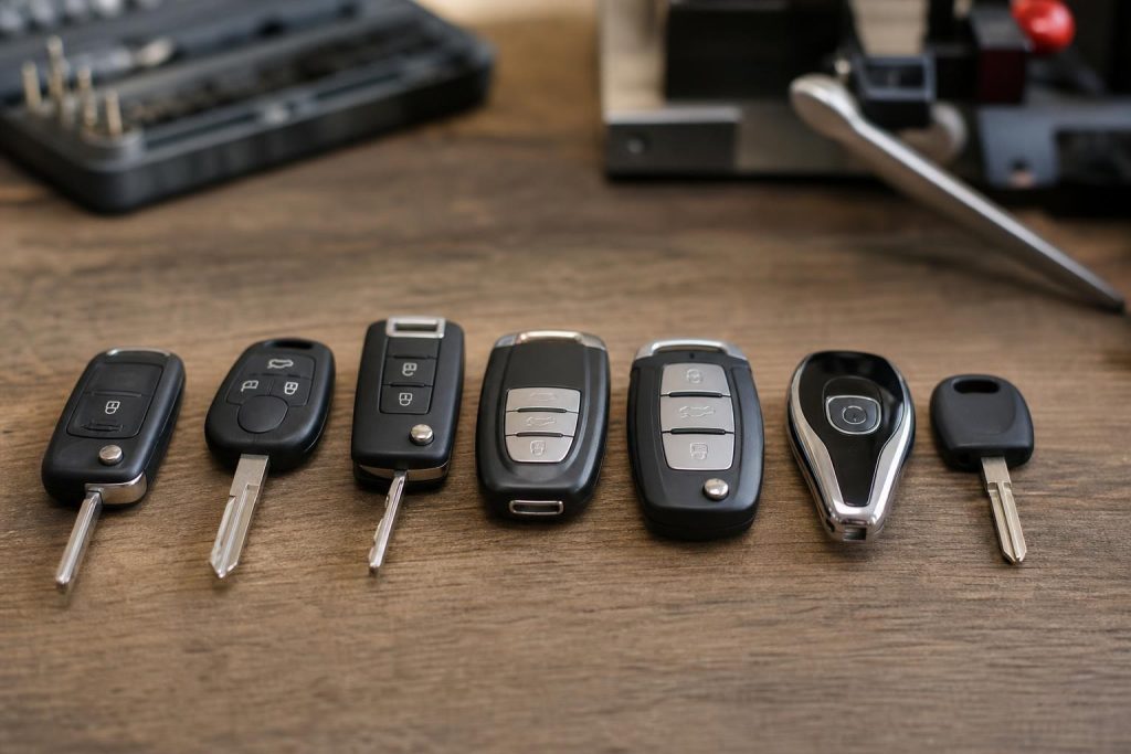 Welche Arten von Autoschlüsseln gibt es?